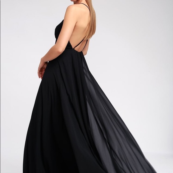 Lulu’s black maxi dress - Picture 3 of 8